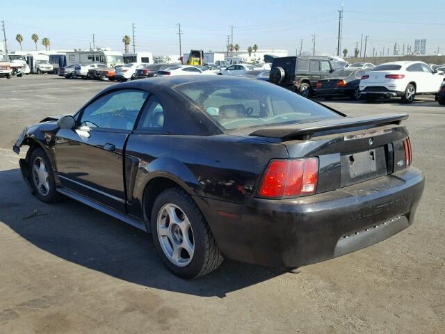 1FAFP40403F361171 - 2003 FORD MUSTANG BLACK photo 3