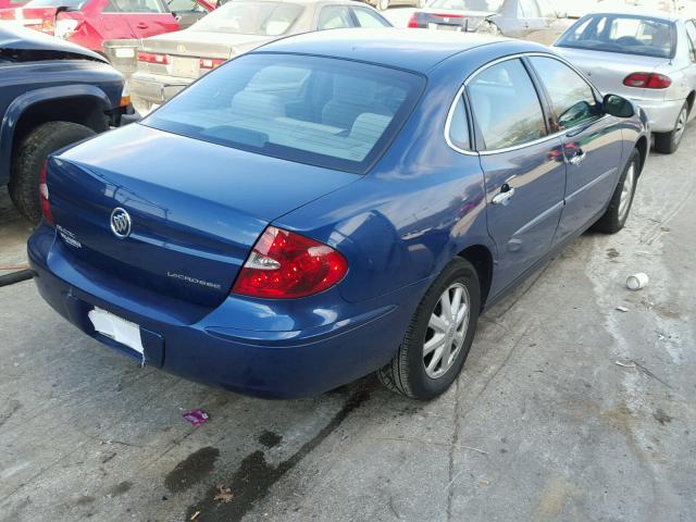 2G4WC532051322236 - 2005 BUICK LACROSSE C BLUE photo 4