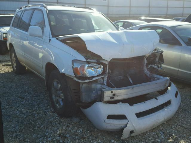 JTEDP21A260116935 - 2006 TOYOTA HIGHLANDER WHITE photo 1