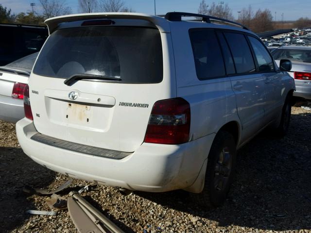 JTEDP21A260116935 - 2006 TOYOTA HIGHLANDER WHITE photo 4