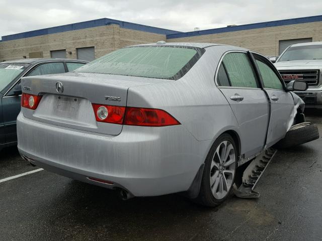 JH4CL96945C023588 - 2005 ACURA TSX SILVER photo 4