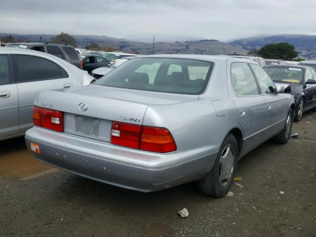 JT8BH28F1W0116207 - 1998 LEXUS LS 400 SILVER photo 4