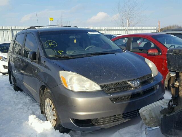 5TDZA29C94S024930 - 2004 TOYOTA SIENNA CE GRAY photo 1