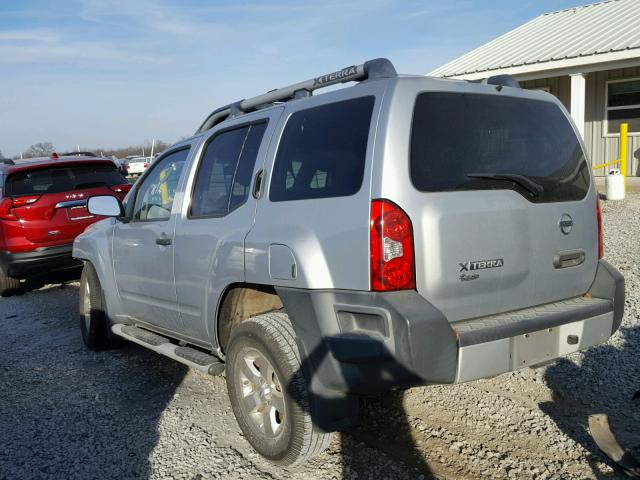 5N1AN0NU9AC514815 - 2010 NISSAN XTERRA OFF SILVER photo 3