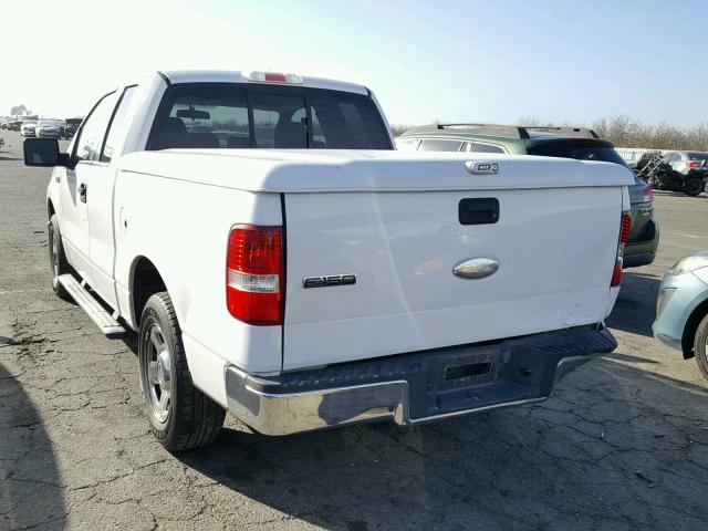 1FTRX12W66KC09248 - 2006 FORD F150 WHITE photo 3