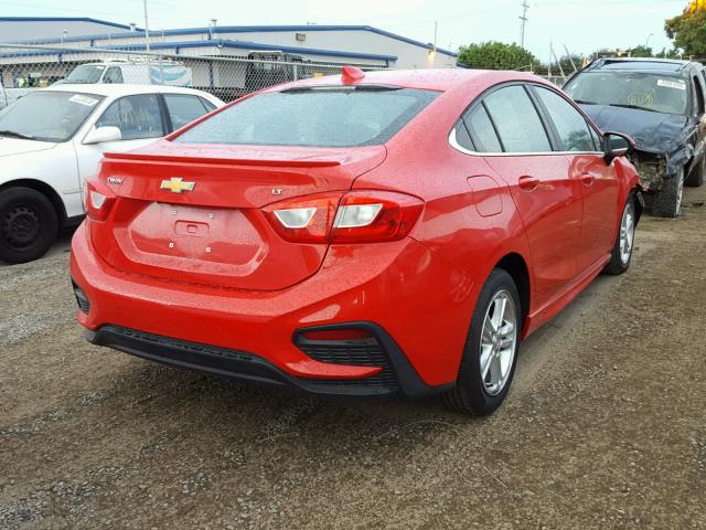 1G1BE5SM4G7240900 - 2016 CHEVROLET CRUZE LT RED photo 4