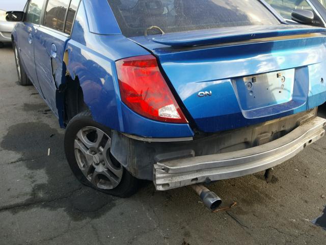 1G8AL52F74Z153111 - 2004 SATURN ION LEVEL BLUE photo 9