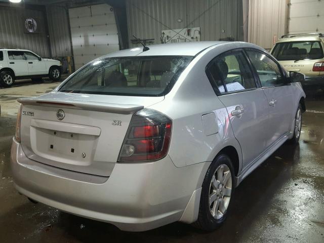 3N1AB6APXCL653961 - 2012 NISSAN SENTRA 2.0 GRAY photo 4