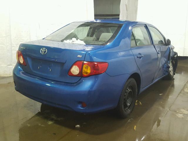 2T1BU40E59C155260 - 2009 TOYOTA COROLLA BA BLUE photo 4