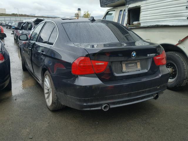 WBAPM5C57BE435205 - 2011 BMW 335 I BLACK photo 3