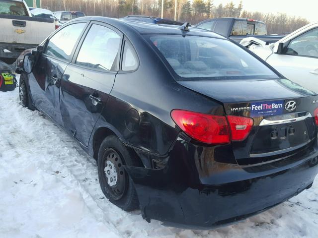 KMHDU4AD7AU844928 - 2010 HYUNDAI ELANTRA BL BLACK photo 3