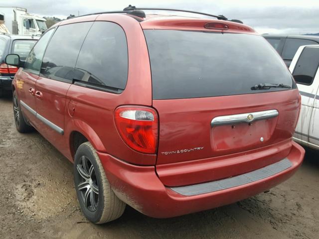 1A4GP45R66B706616 - 2006 CHRYSLER TOWN & COU RED photo 3