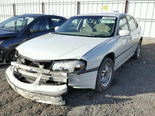 2G1WF52E439190726 - 2003 CHEVROLET IMPALA CREAM photo 2