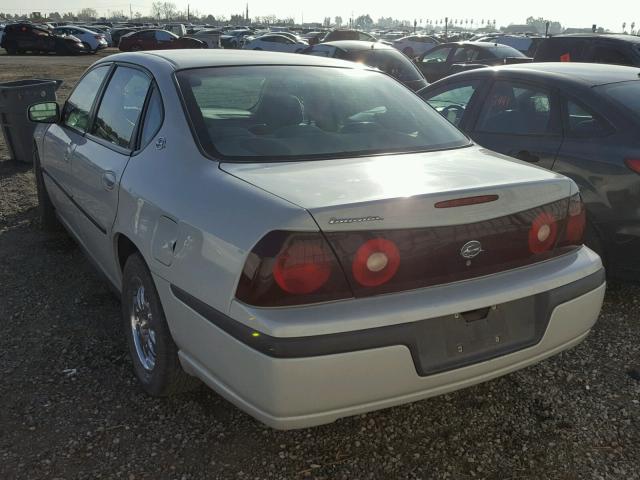 2G1WF52E439190726 - 2003 CHEVROLET IMPALA CREAM photo 3