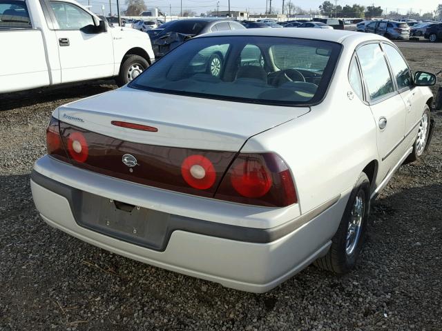 2G1WF52E439190726 - 2003 CHEVROLET IMPALA CREAM photo 4