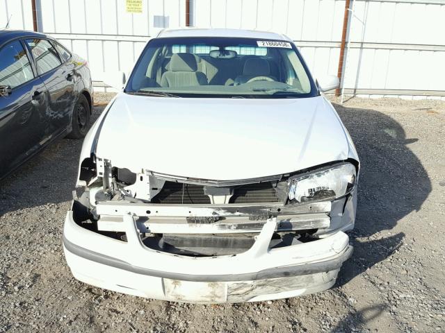 2G1WF52E439190726 - 2003 CHEVROLET IMPALA CREAM photo 9