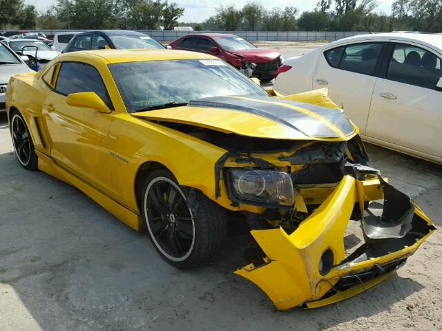 2G1FC1EV6A9220870 - 2010 CHEVROLET CAMARO LT YELLOW photo 1