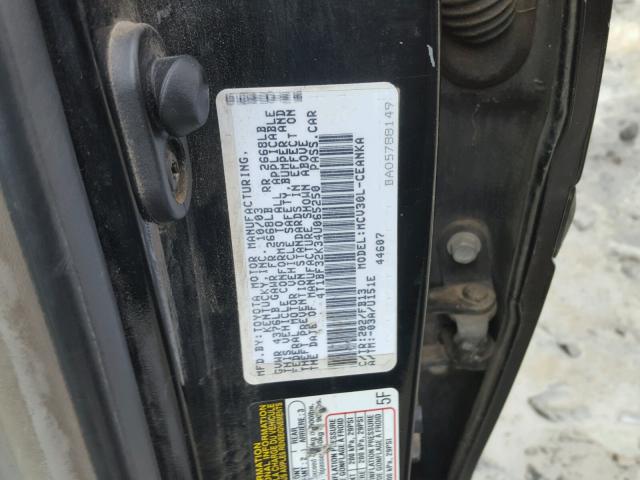 4T1BF32K34U065250 - 2004 TOYOTA CAMRY LE Қара фото 10