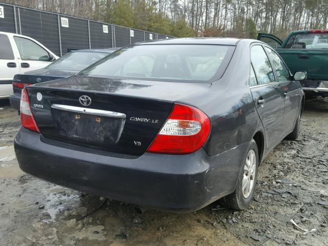 4T1BF32K34U065250 - 2004 TOYOTA CAMRY LE Қара фото 4