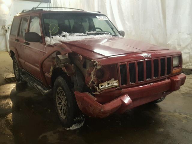 1J4FJ68S7WL125966 - 1998 JEEP CHEROKEE S RED photo 1