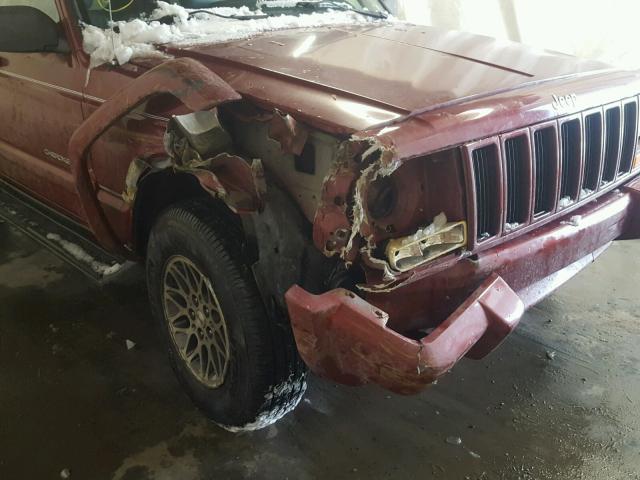 1J4FJ68S7WL125966 - 1998 JEEP CHEROKEE S RED photo 9