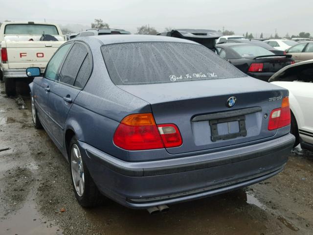 WBAAV33441FU76527 - 2001 BMW 325 I BLUE photo 3