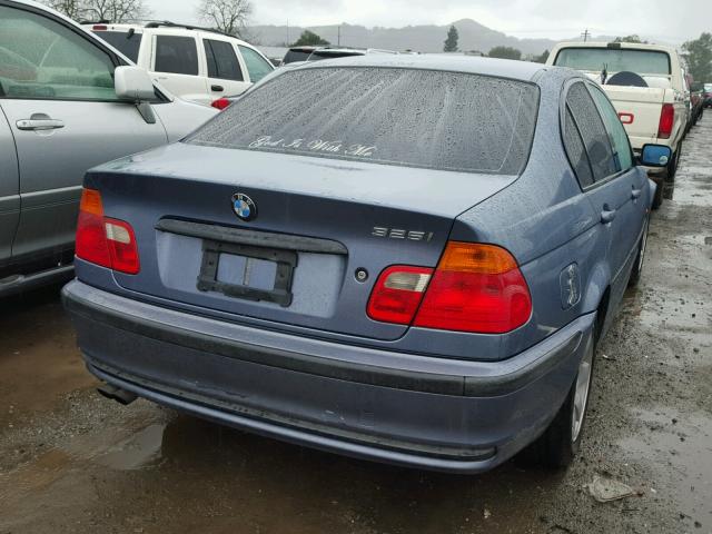 WBAAV33441FU76527 - 2001 BMW 325 I BLUE photo 4