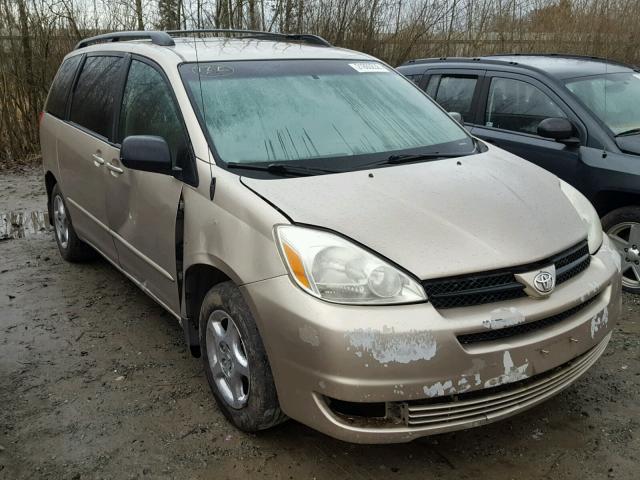 5TDZA23C64S064598 - 2004 TOYOTA SIENNA CE GOLD photo 1