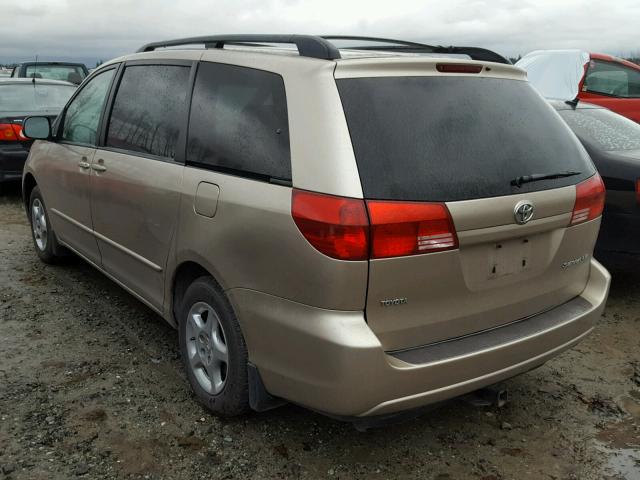 5TDZA23C64S064598 - 2004 TOYOTA SIENNA CE GOLD photo 3