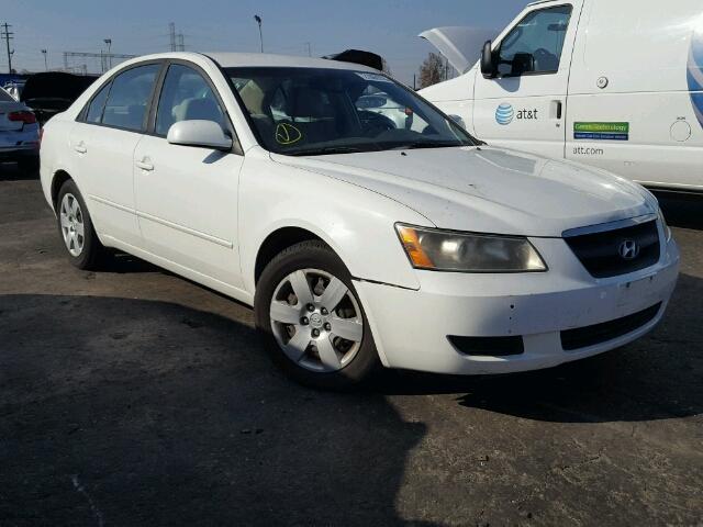 5NPET46C98H307283 - 2008 HYUNDAI SONATA GLS WHITE photo 1