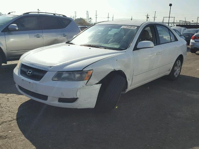 5NPET46C98H307283 - 2008 HYUNDAI SONATA GLS WHITE photo 2