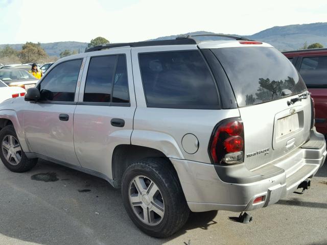 1GNDS13S652315905 - 2005 CHEVROLET TRAILBLAZE SILVER photo 3