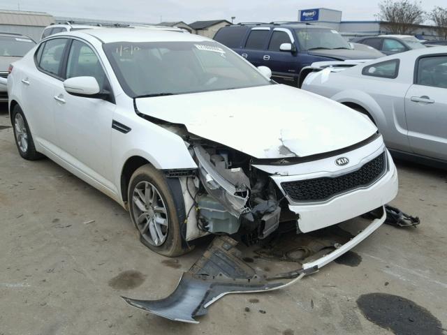 KNAGM4A71D5386424 - 2013 KIA OPTIMA LX WHITE photo 1