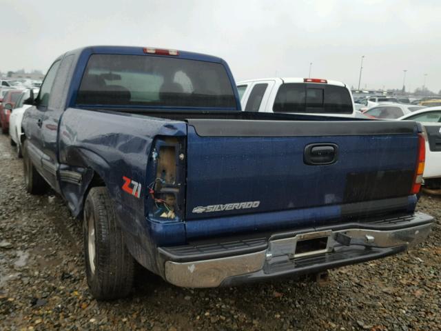 2GCEK19T6X1252319 - 1999 CHEVROLET SILVERADO BLUE photo 3