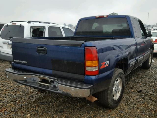 2GCEK19T6X1252319 - 1999 CHEVROLET SILVERADO BLUE photo 4