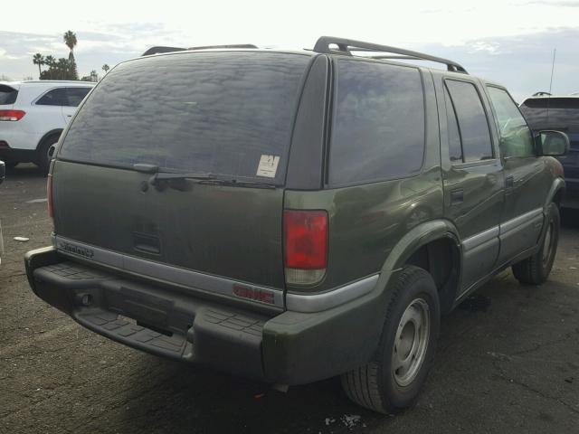 1GKCS13W912198634 - 2001 GMC JIMMY GREEN photo 4