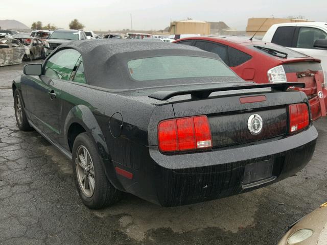 1ZVHT84N055203783 - 2005 FORD MUSTANG BLACK photo 3