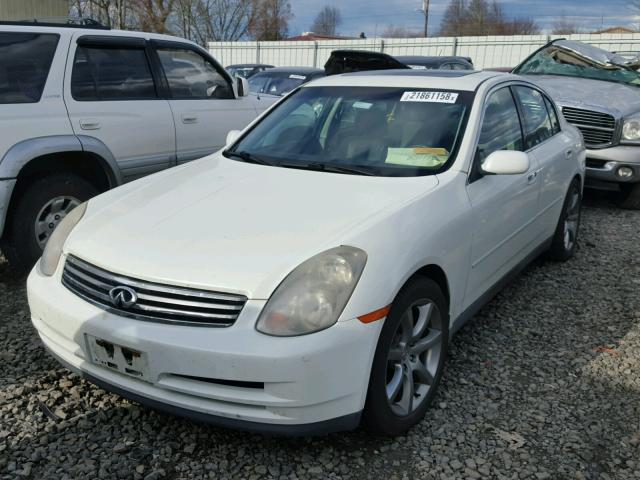 JNKCV51E53M004885 - 2003 INFINITI G35 WHITE photo 2