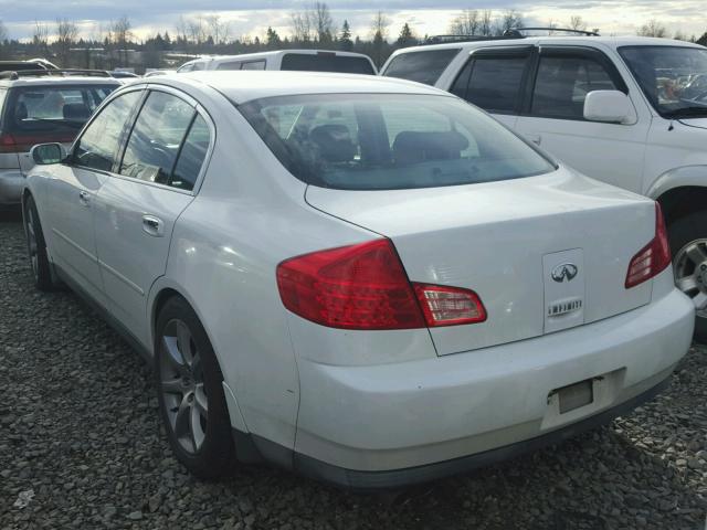 JNKCV51E53M004885 - 2003 INFINITI G35 WHITE photo 3