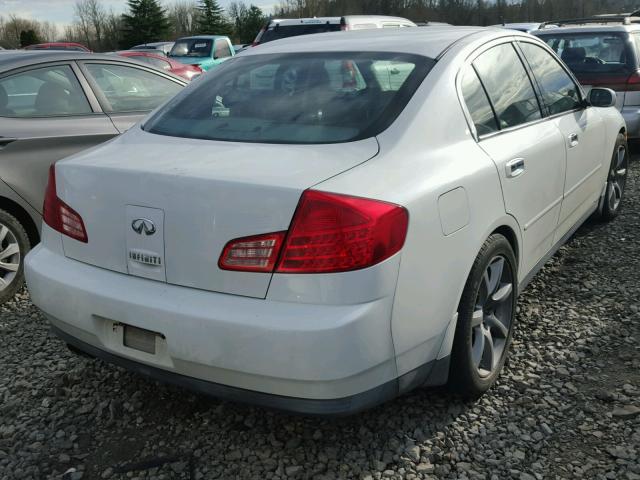 JNKCV51E53M004885 - 2003 INFINITI G35 WHITE photo 4