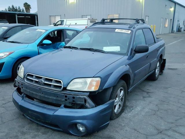 4S4BT62C556103487 - 2005 SUBARU BAJA SPORT BLUE photo 2