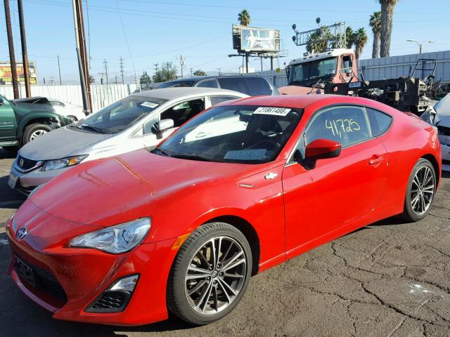 JF1ZNAA18D2712262 - 2013 TOYOTA SCION FR-S წითელი ფოტო 2