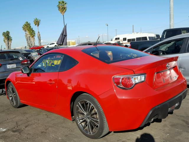 JF1ZNAA18D2712262 - 2013 TOYOTA SCION FR-S წითელი ფოტო 3