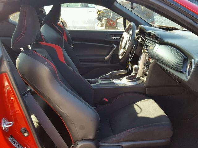 JF1ZNAA18D2712262 - 2013 TOYOTA SCION FR-S წითელი ფოტო 5