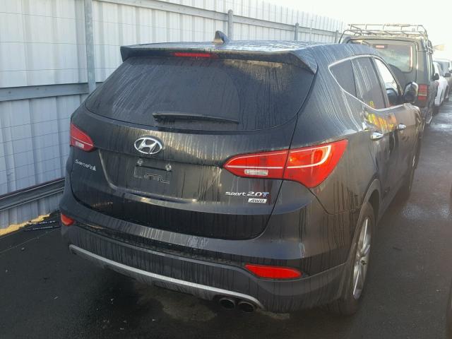 5XYZWDLA4DG063426 - 2013 HYUNDAI SANTA FE S BLACK photo 4