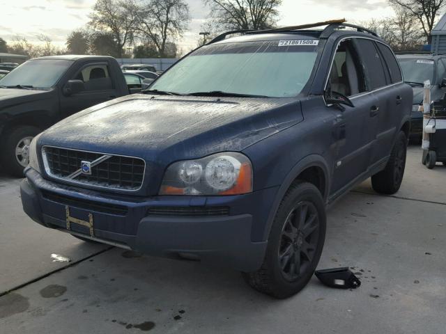 YV1CY59HX41048014 - 2004 VOLVO XC90 BLUE photo 2