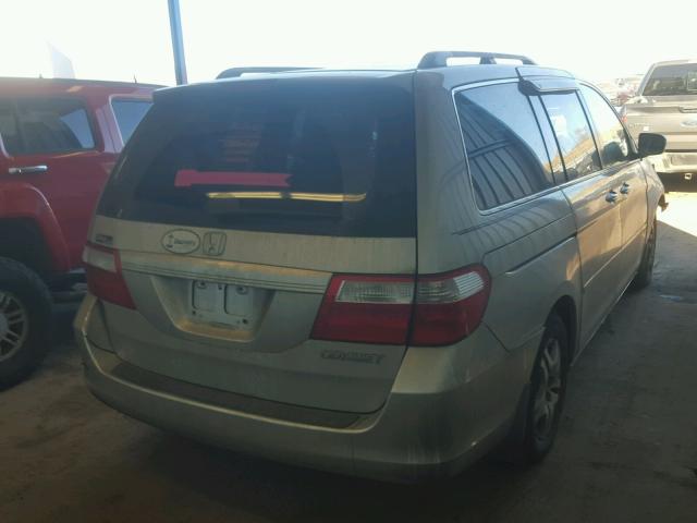 5FNRL387X5B108216 - 2005 HONDA ODYSSEY EX SILVER photo 4