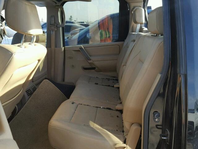 1N6BA07D28N355097 - 2008 NISSAN TITAN XE BLACK photo 6