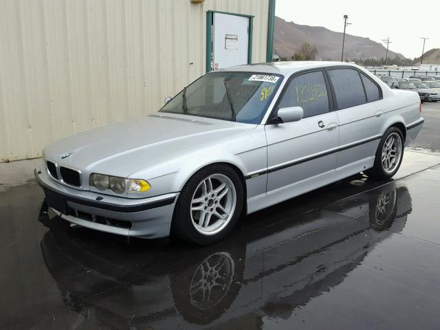 WBAGG83441DN84630 - 2001 BMW 740 I AUTO SILVER photo 2