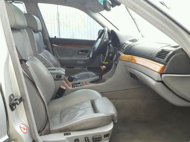 WBAGG83441DN84630 - 2001 BMW 740 I AUTO SILVER photo 5